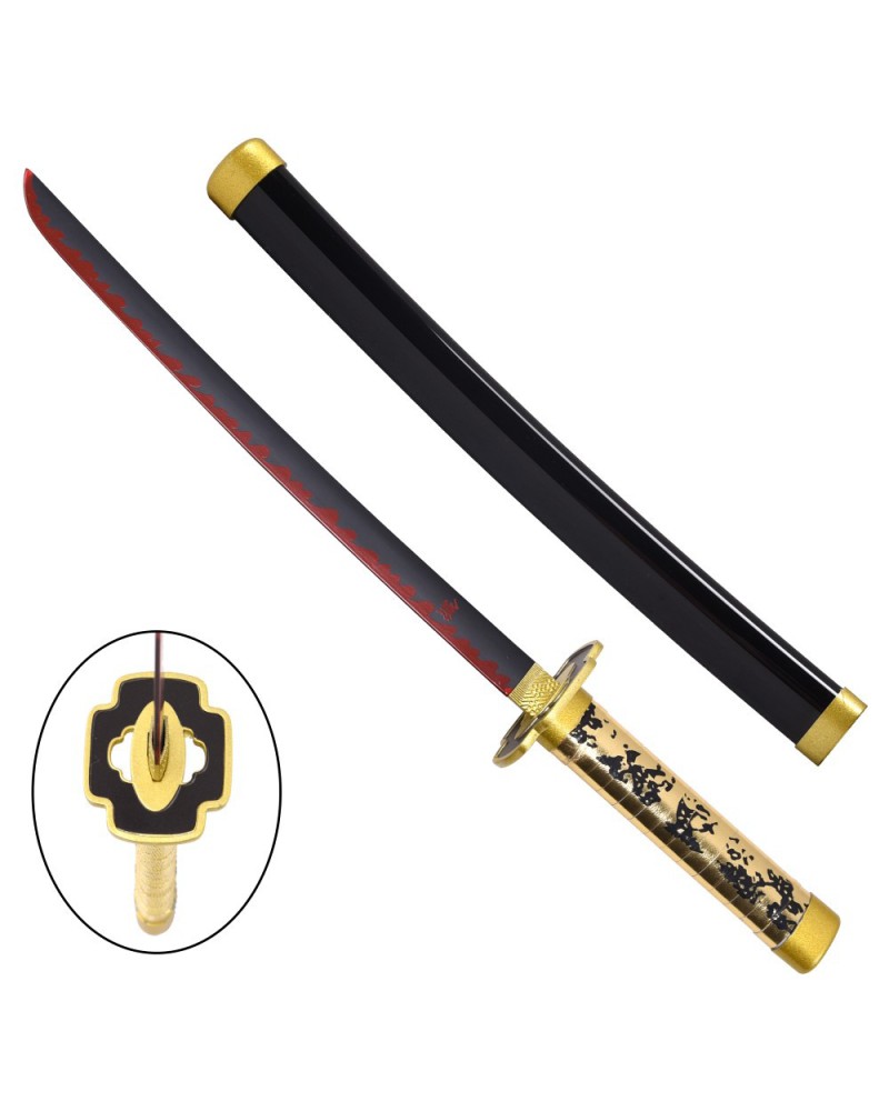 Mini katana de Yoriichi en bambú con soporte | Katanas y Espadas