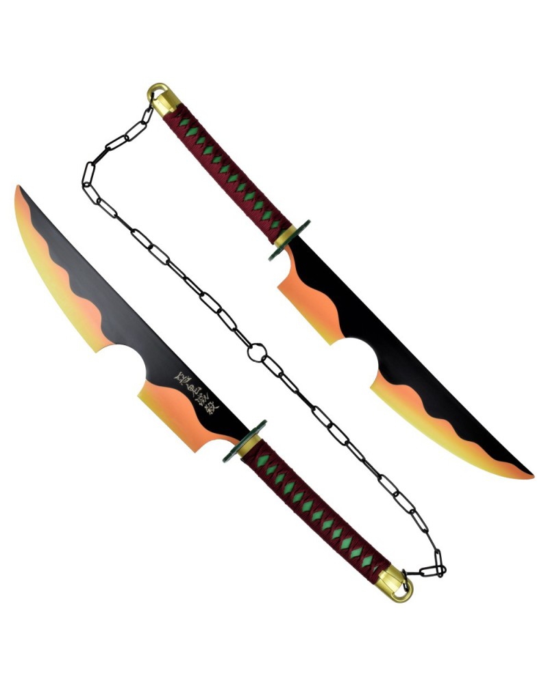 Set de espadas Tengen Uzui con cadena | Katanas y Espadas