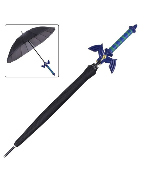 Paraguas con mango Master Sword azul - Zelda | Katanas y Espadas