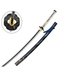 Katana Sakai azul artesanal de Jin | Katanas y Espadas