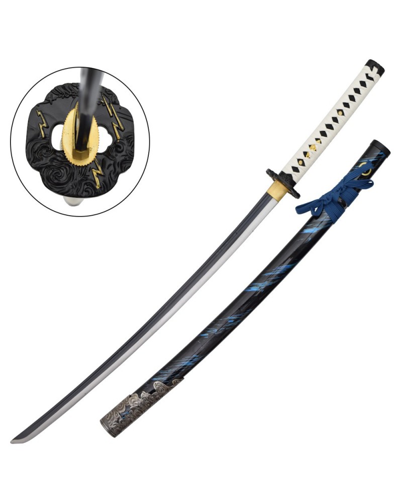 Katana Sakai azul artesanal de Jin | Katanas y Espadas