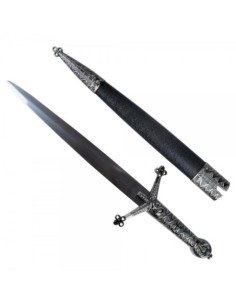 Daga medieval ornamental de 34,5 cm con funda | Katanas y Espadas