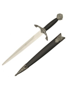 Daga medieval ornamental de 31 cm con funda | Katanas y Espadas 2