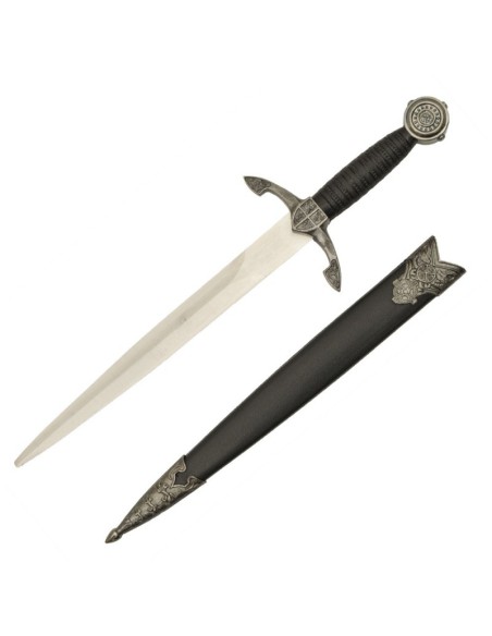 Daga medieval ornamental de 31 cm con funda | Katanas y Espadas
