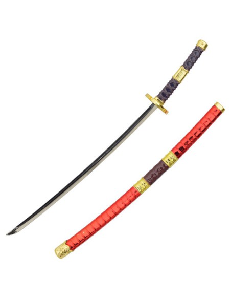 Mini katana Sandai Kitetsu con soporte - One Piece | Katanas y Espadas