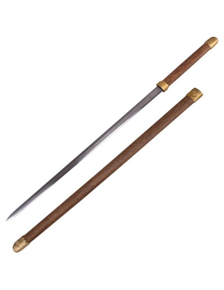 Katana Chokuto japonesa con vaina de madera | Katanas y Espadas