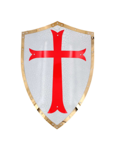 Escudo templario Blood Heritage blanco | Katanas y Espadas