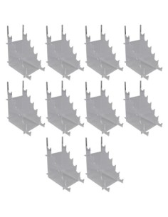 Expositor para cuchillos transparente 6 puestos - Set 10 ESC
