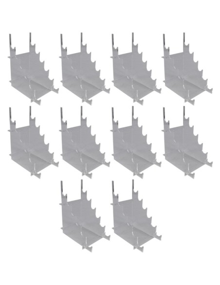 Expositor para cuchillos transparente 6 puestos - Set 10 ESC