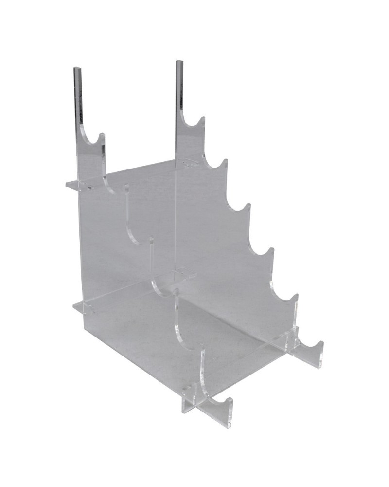 Expositor para cuchillos transparente 6 puestos - Set 10 ESC