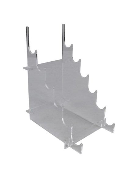 Expositor para cuchillos transparente 6 puestos - Set 10 ESC