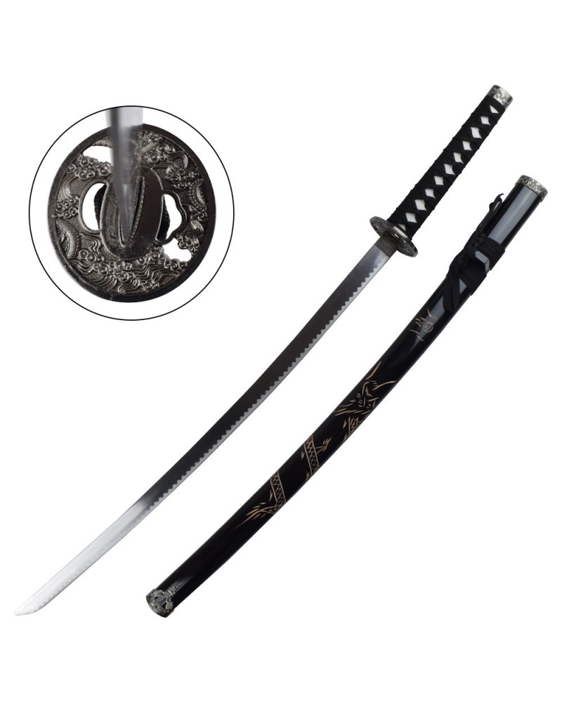Katana decorativa ZS574 NERO con vaina negra | Katanas y Espadas