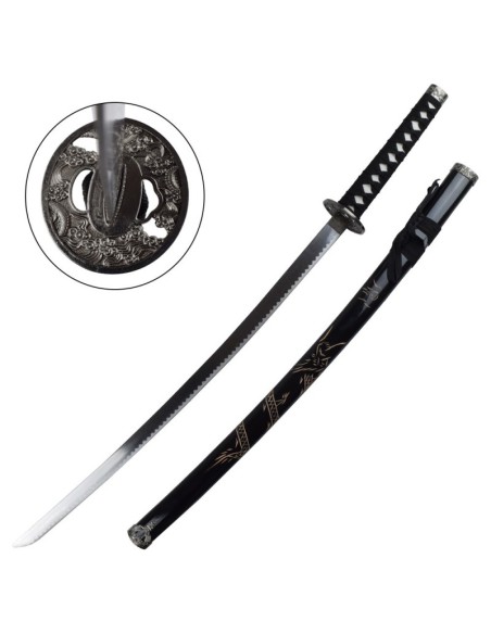 Katana decorativa ZS574 NERO con vaina negra | Katanas y Espadas