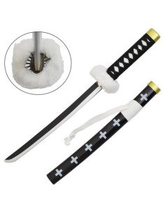 Katana mini decorativa Trafalgar Law One Piece con soporte