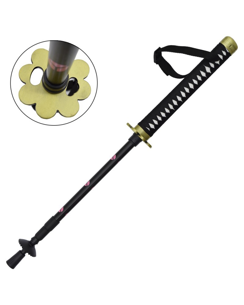 Palo de senderismo con empuñadura estilo katana Zoro One Piece