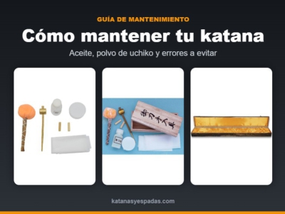 Cómo limpiar y mantener una katana: aceite, polvo de uchiko y errores a evitar
