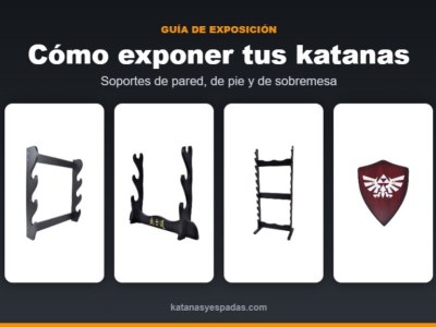 Cómo exponer tus katanas y espadas: soportes de pared, de pie y de sobremesa