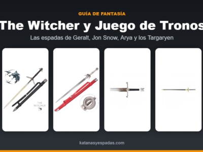 Espadas de The Witcher y Juego de Tronos: las espadas de Geralt, Garra, Aguja y 